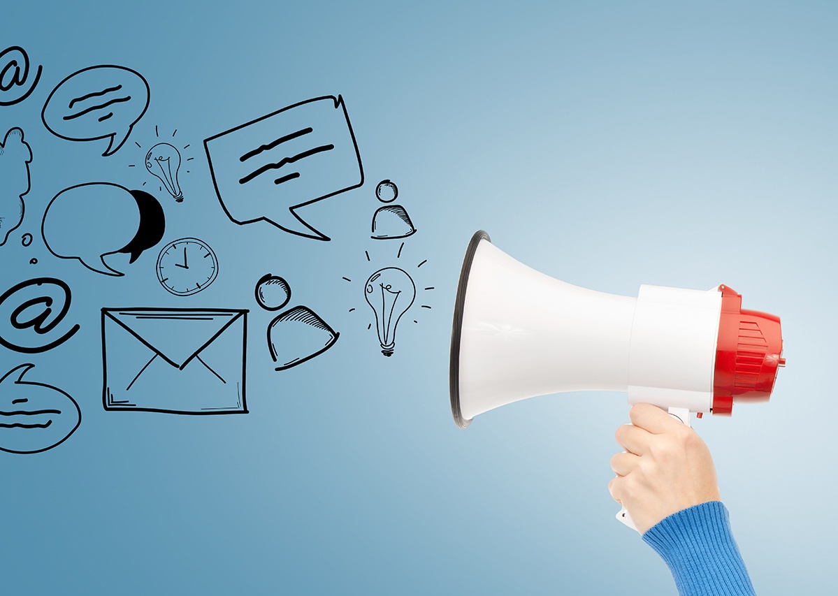 Megaphone-With-After-Event-Marketing-Icons